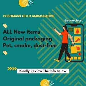 New items, Original packaging. Pet, smoke, and dust-free.